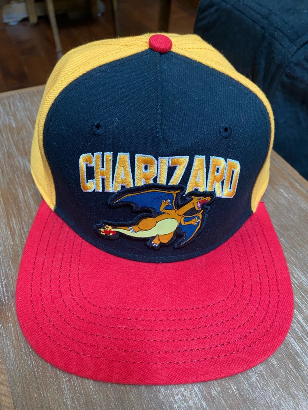 Pokemon Charizard Kids Snapback Hat - Red, Black & Yellow